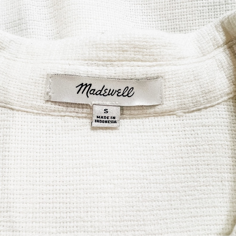 Madewell Breezewoven Beachside Shirttail Top Size S in Ivory - Picture 11 of 12